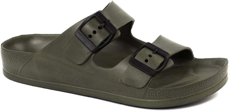 Photo 1 of FUNKYMONKEY Women's Comfort Slides Double Buckle Adjustable EVA Flat Sandals
SIZE 10