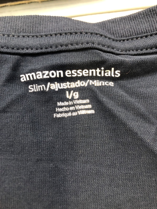 Photo 2 of AMAZON ESSENTIALS SIZE LARGE SLIM MENS T SHIRT 