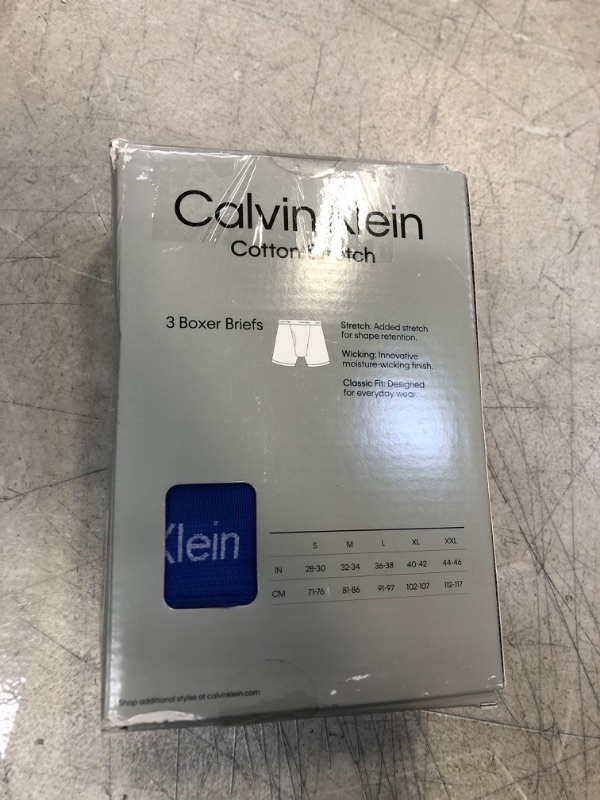 Photo 2 of Calvin Klein Men's 3-Pack Cotton Stretch Boxer Briefs SIZE XL