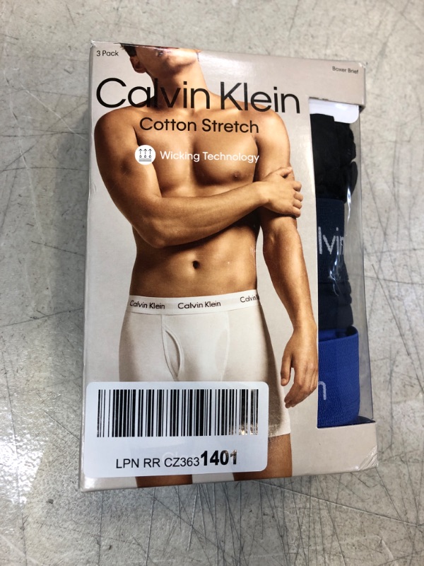 Photo 1 of Calvin Klein Men's 3-Pack Cotton Stretch Boxer Briefs SIZE XL