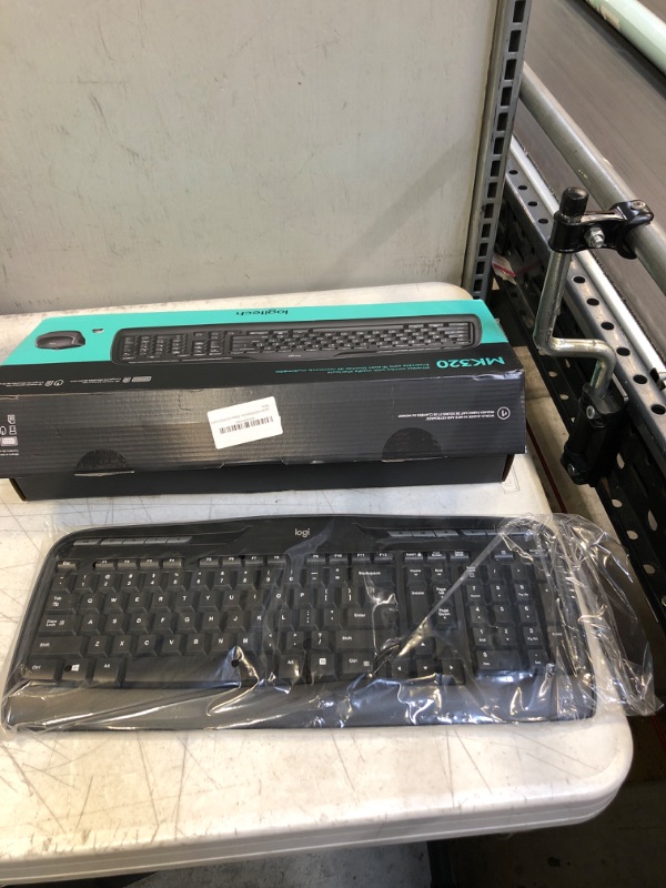 Photo 2 of Logitech K330 Wireless Desktop Keyboard and Wireless Mouse Combo — Entertainment Keyboard and Mouse, 2.4GHz Encrypted Wireless Connection, Long Battery Life MK320 Combo