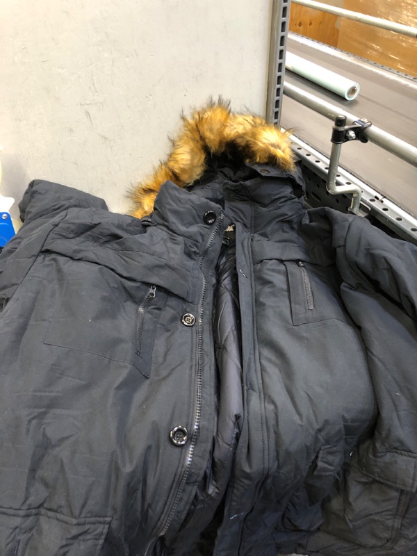 Photo 1 of 4XL LONG JACKET WITH FUZZY HOOD 