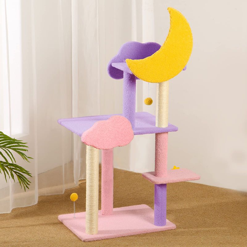 Photo 1 of Calmbee Cat Tree, Cute Cat Tree Cat Tower for Indoor Cats Multi-Level Cat Furniture Condo