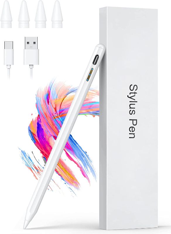 Photo 1 of Stylus Pen for iPad(2022-2018) with Palm Rejection&Tilt Function, Smart Active iPad Pencil 1st Generation for iPad 10/9/8/7/6th Gen, iPad Air 5/4/3rd Gen, iPad Pro 12.9/11", iPad Mini 6/5