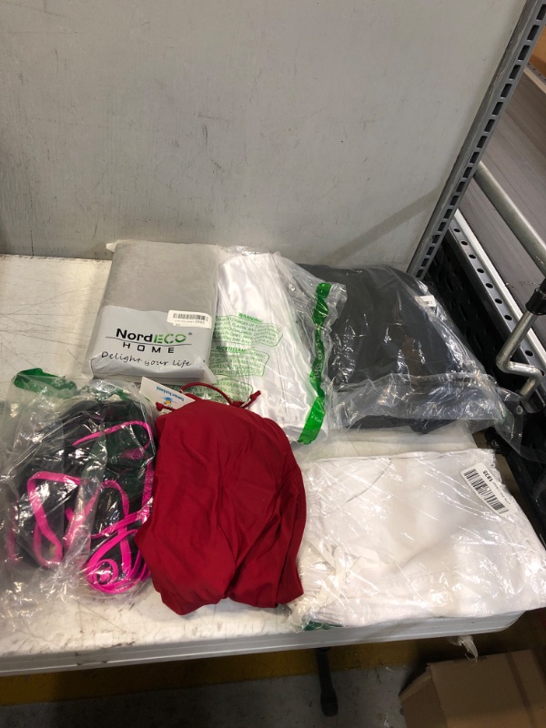 Photo 1 of 6PCS BAG OF CLOTHES ALL DIFFERENT SIZES AND MISCELLANEOUS ITEMS