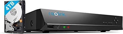 Photo 1 of REOLINK 4K 16 Channel Network Video Recorder for Security Camera System, Work With 4K/5MP/4MP HD Reolink IP Cameras PoE NVR, 24/7 Recording to Pre-Installed 4TB Hard Drive, RLN16-410-4TB