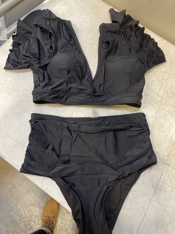 Photo 1 of 2 pc black swimsuit. size S
