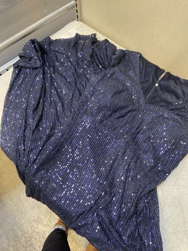 Photo 1 of Beautiful Sequins Dress, Size XL Navy Blue