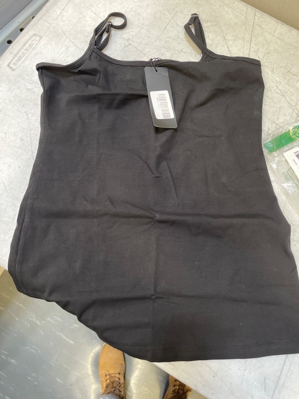Photo 1 of BLACK spaghetti strap under shirt for woman, size m