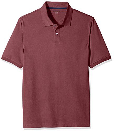 Photo 1 of 
Essentials Men's Regular-Fit Cotton Pique Polo Shirt, Port, X-Large
