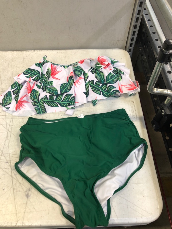 Photo 1 of 2 PC WOMENS FLORAL  SMALL SWIM SUIT 