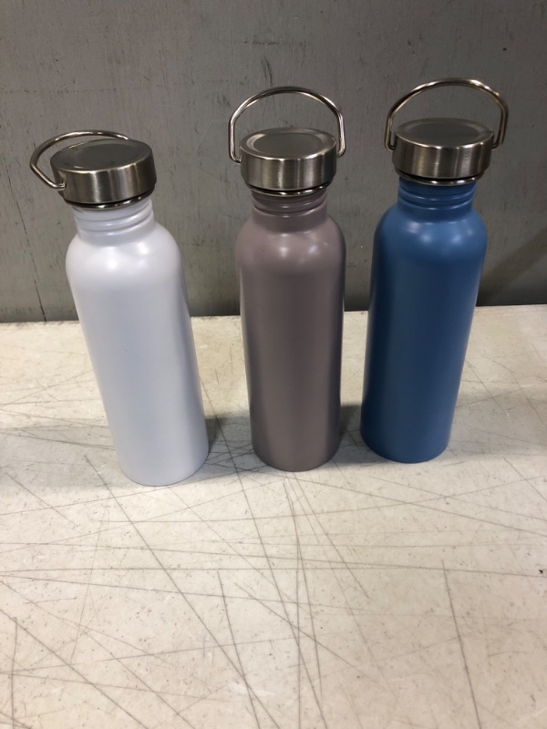 Photo 1 of 3 24oz Stainless Steel Single Wall Non-Vacuum Chug Water Bottle Purple - Room Essentials&#8482;