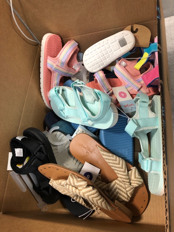 Photo 1 of 9Pcs box of shoes all different sizes