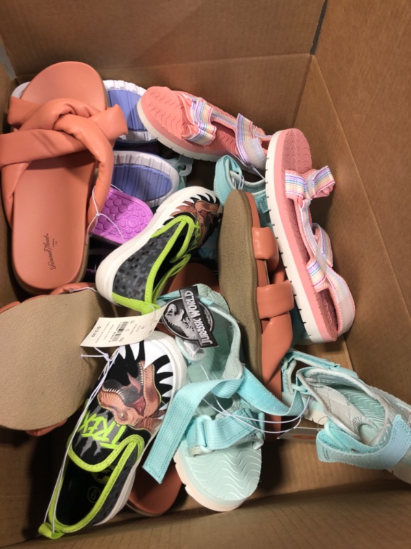 Photo 1 of 9Pcs box of shoes all different sizes