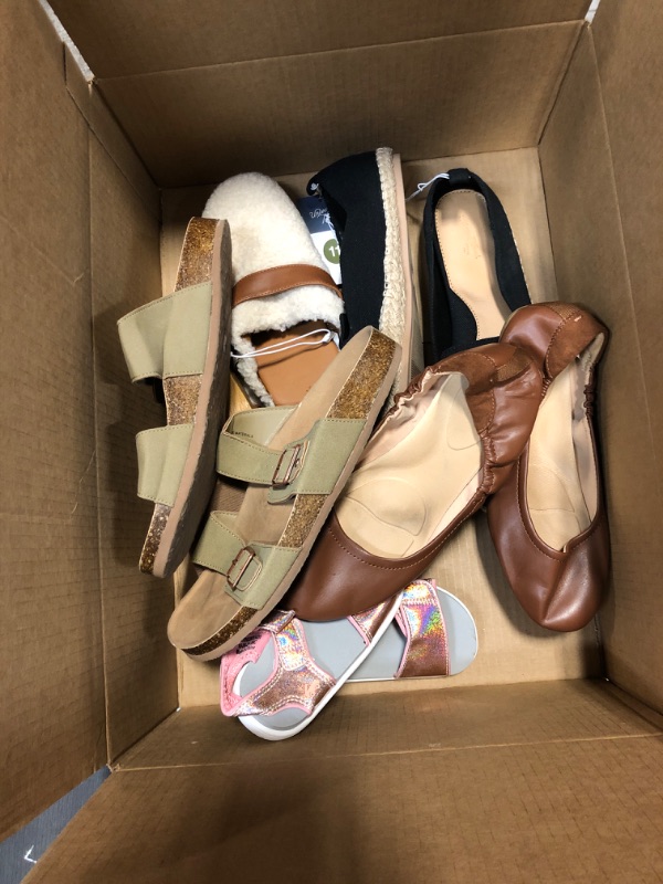 Photo 1 of 5Pcs box of shoes all different sizes