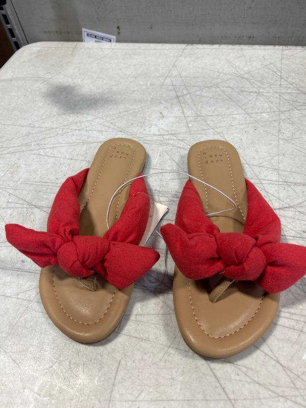Photo 1 of A.New.Day red/adley slippers 6.5