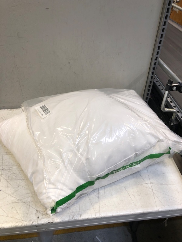 Photo 1 of 2 PC WHITE PILLOWS ( SIZE: 18X18 )