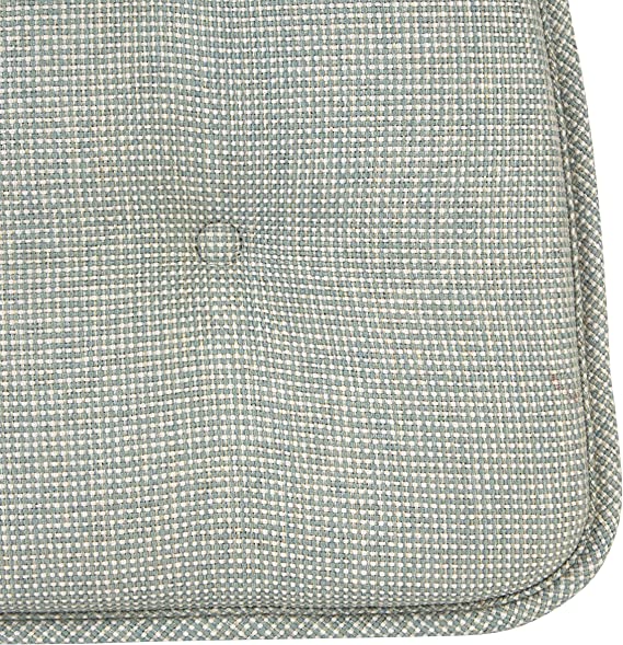 Photo 5 of Klear Vu Omega The Gripper Non-Slip Dining Cushion, Furniture-Safe Tufted Kitchen Chair, 15”x16��” Seat Pad GRAY 