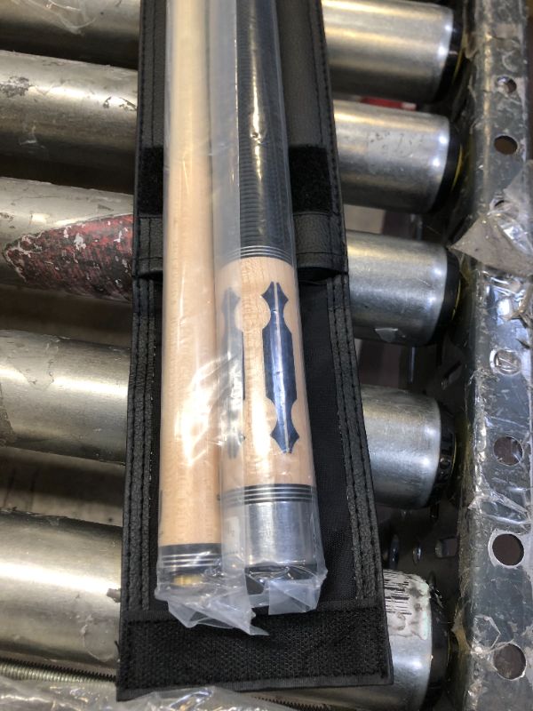 Photo 1 of Lucasi Hybrid LHC97 Natural Birds-Eye Maple with Blue Crushed Velvet Inlays Technology Cue
