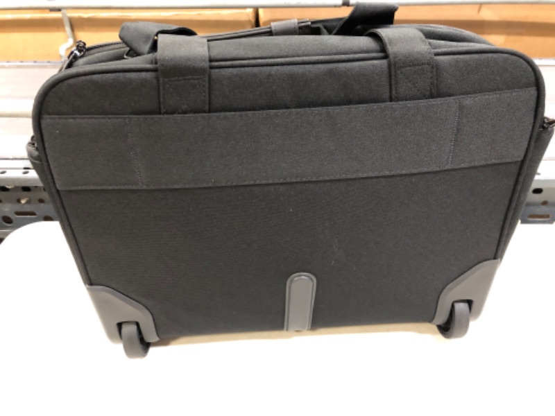 Photo 1 of VANKEAN 17.3 Inch Rolling Laptop Bag Women Men with RFID Pockets, Stylish Carry on Briefcase Laptop Case Waterproof Overnight Rolling Bags, Laptop Bags for Travel/Work/School/Business, Black