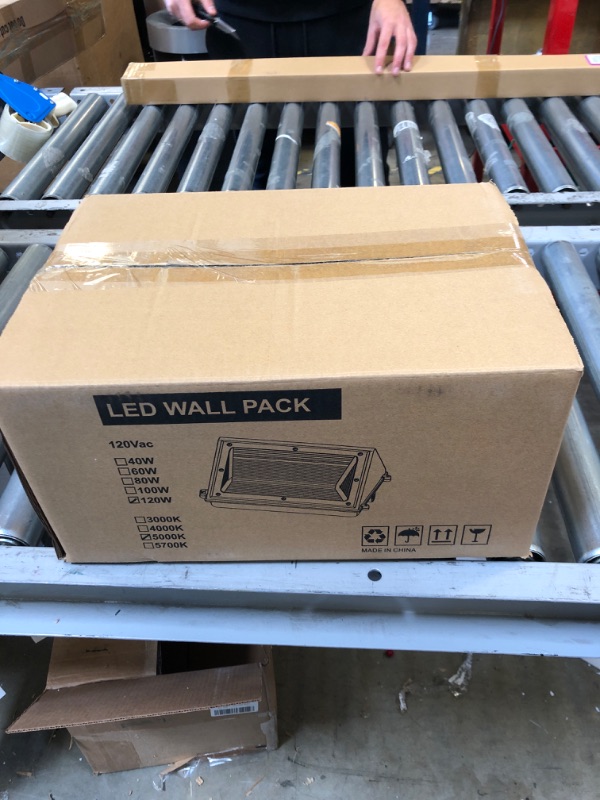 Photo 3 of 120W New LED Wall  with Dusk-to-Dawn Photocell, IP65 Waterproof Outdoor Lighting Fixture, 800-1000W HPS/MH Replacement, 14400lm 5000K 120Vac