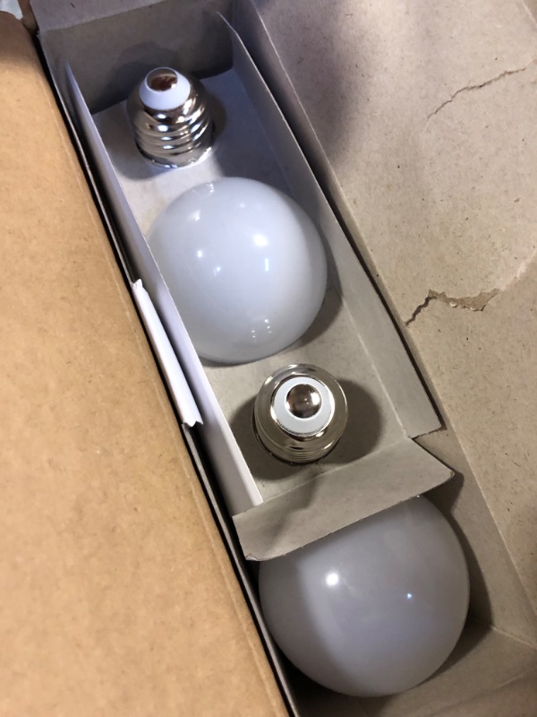 Photo 5 of SYLVANIA ECO LED A19 Light Bulb, 60W Equivalent, Efficient 9W, 7 Year, 750 Lumens, Non-Dimmable, Frosted, 5000K Daylight - 24 Pack (40987) Daylight (5000k) 24 Count (Pack of 1) 60W Light Bulb