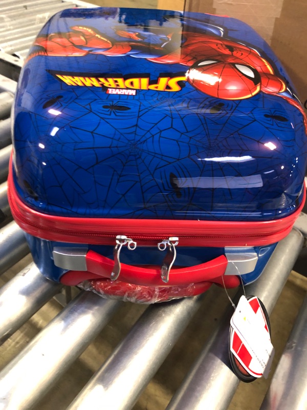 Photo 6 of Heys Marvel-Spiderman Boys Hardside Spinner Rolling Luggage for Kids - 18 Inch