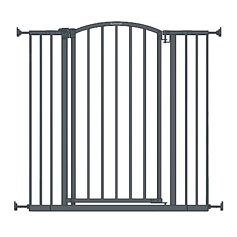 Photo 1 of  Extra Tall Decor Safety Baby Gate, Gray – 36” Tall, Fits Openings of 28” to 38.25” Wide, 20” Wide Door Opening, Baby and Pet Gate