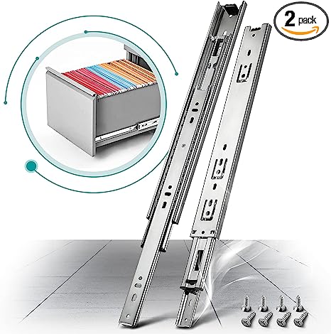 Photo 1 of 1 Pair Full Extension Drawer Slides Rail