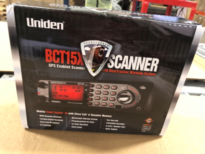 Photo 5 of Uniden BearTracker Scanner (BCT15X) with 9,000 Channels, TrunkTracker III Technology, Base/Mobile Design, Close Call RF Capture Technology with Location-Based Scanning, - Black Color