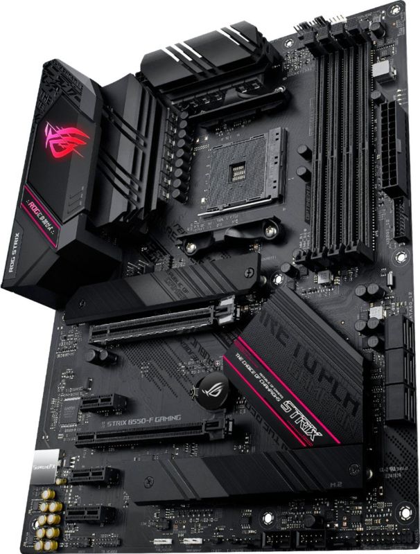 Photo 1 of ASUS - ROG STRIX B550-F GAMING AM4 Socket USB 3.2 AMD Motherboard - Black
