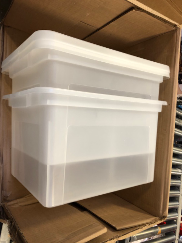 Photo 1 of 2 PLASTIC STORAGE CONTAINERS WITH LID