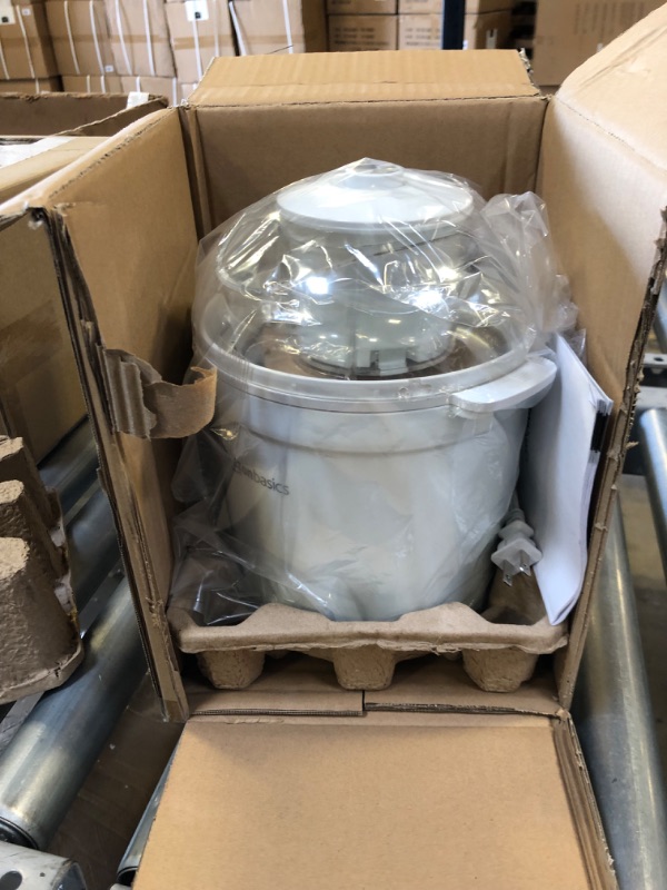 Photo 1 of Amazon Basics 1.5 Quart Automatic Homemade Ice Cream Maker