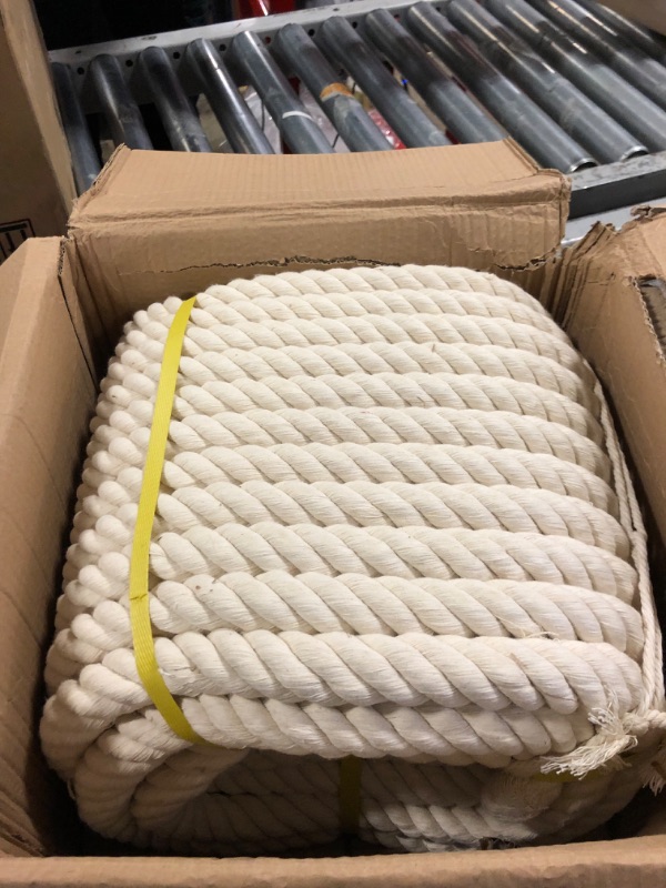 Photo 1 of 1 INCH X 100 FEET 
NATRUAL COTTON ROPE