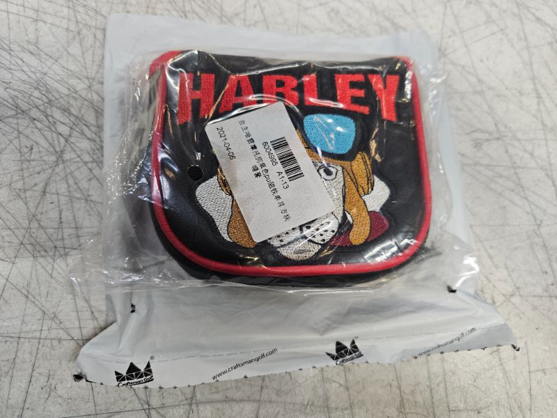 Photo 2 of Craftsman Golf Harley Dog Series Black Driver Headcover Fairway Wood Hybrid Rescue Cover Mallet Putter Cover Square Mallet Cover