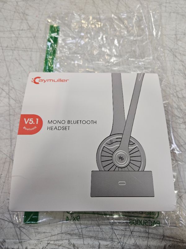 Photo 1 of Bluetooth Headset with Microphone, Noise Canceling Wireless On Ear Headphones, Bluetooth Headphones with Mic Charging Base, Phone Headset Mute Button for Laptop, Skype, Call Centers, Office, Trucker With Charging Base