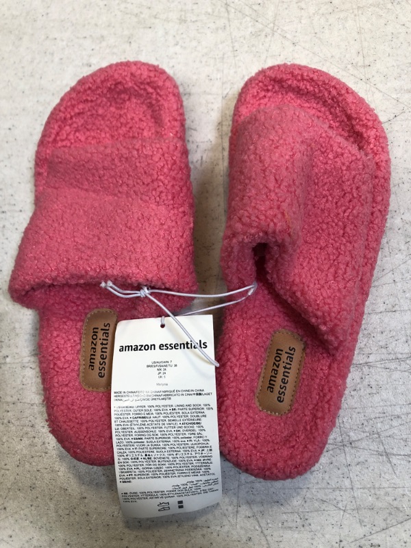 Photo 1 of FIZZY PINK AMAZON ESSENTIAL SLIPPERS SIZE 7M 