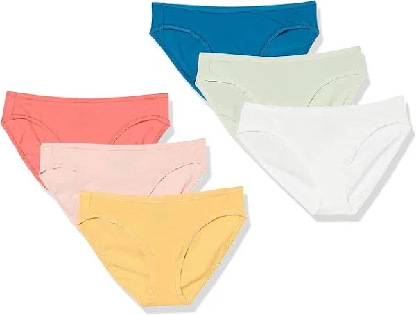 Photo 1 of Amazon Essentials Women's Cotton High Leg Brief Underwear SIZE XL pack of 6