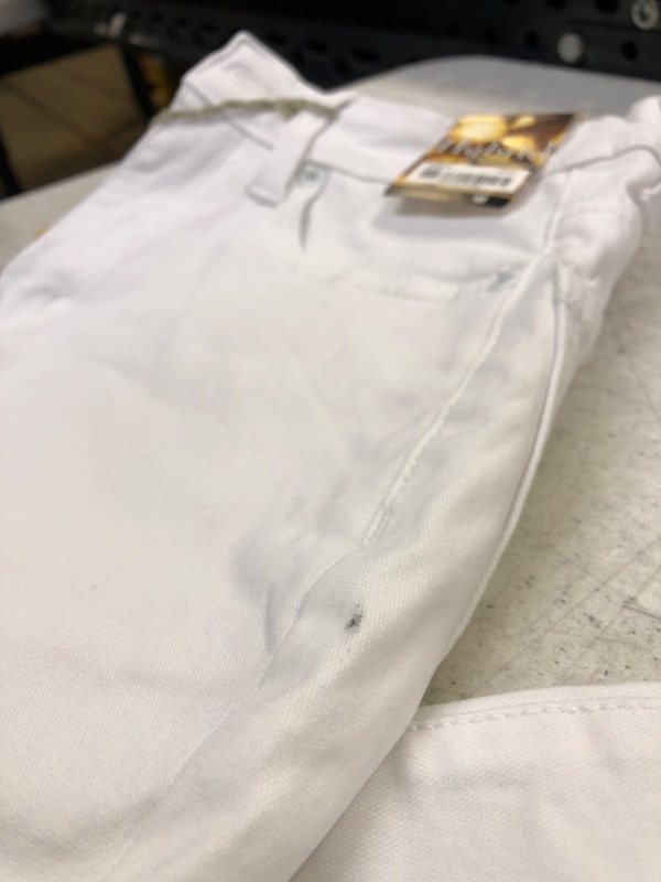 Photo 1 of Hybrid Womens Hyper Ultra Stretch Comfy Boot Cut and Skinny Leg Work Casual Pants Medium Skinny White ***  minor black spot, see photo **
