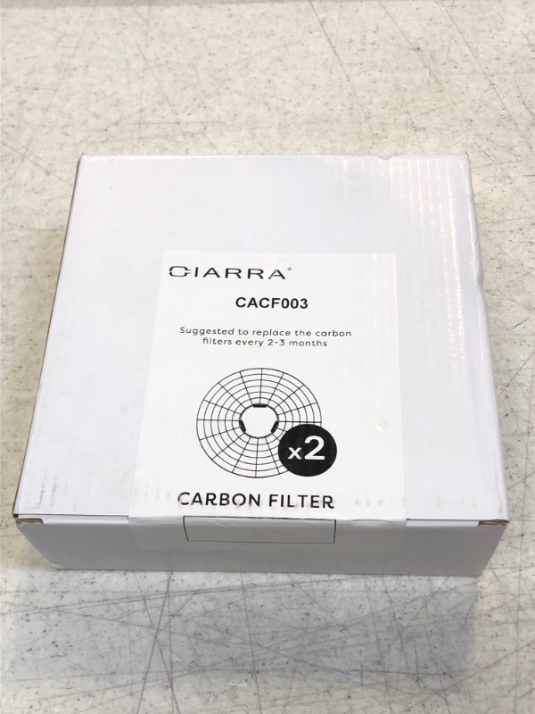 Photo 2 of CIARRA CACF003 Range Hood Carbon Filters, Replacement Charcoal Filters for Ductless Ventilation, Easy Installation, Set of 2 - ++FACTORY SEALED++
