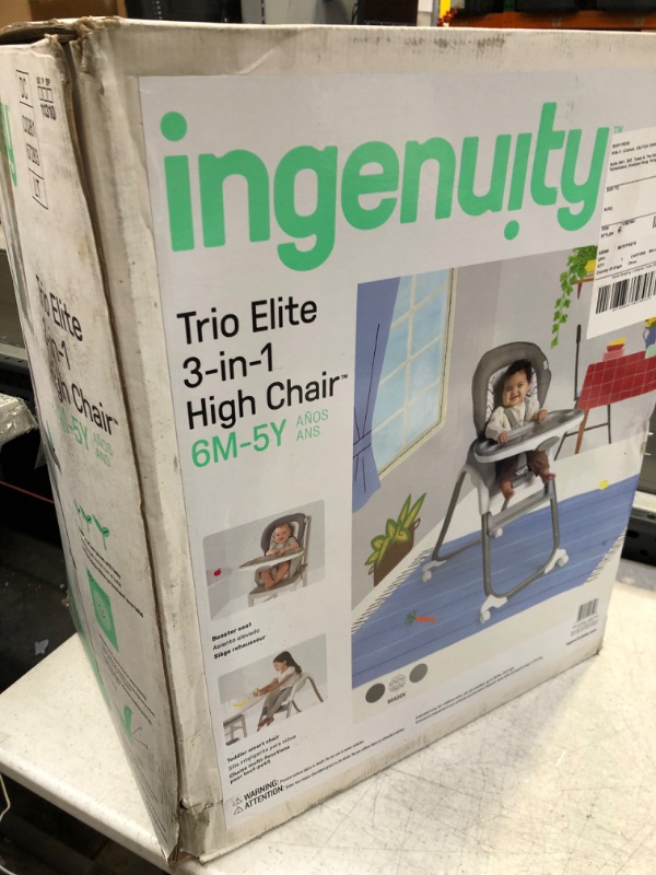 Photo 2 of Ingenuity Trio Elite 3-in-1 High Chair Braden - High Chair, Toddler Chair, and Booster
