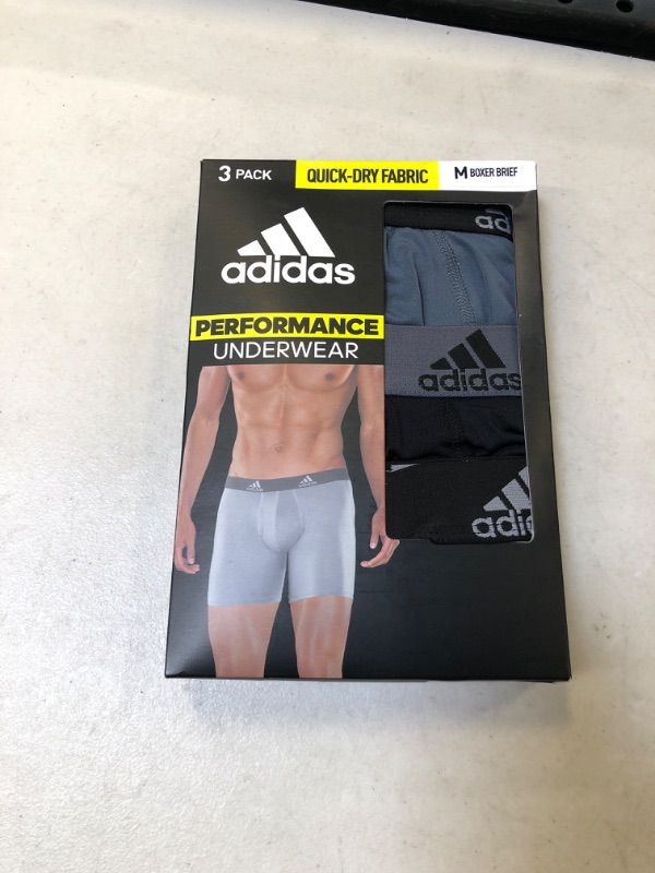 Photo 1 of Adidas Performance Mens 3 PCS Boxer Briefs, 
SIZE Medium , Black
