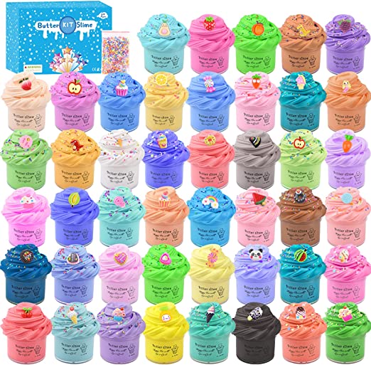 Photo 1 of Mini Butter Slime Kit,45 Pack Scented Slime Party Favor Gifts,DIY Putty Slime Toys for Kids,Soft & Non-Sticky,Stress Relief Toy for Girls and Boys