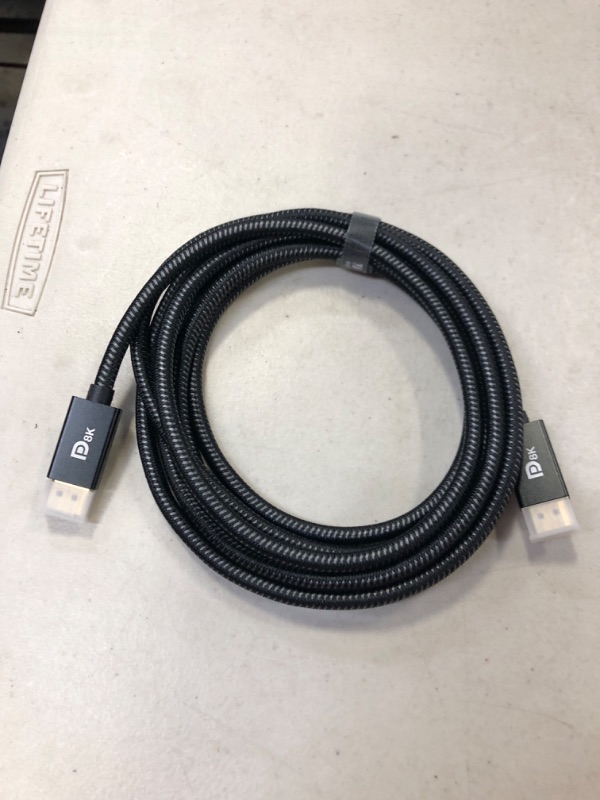 Photo 2 of DisplayPort Cable 1.4, iVANKY 8K DP Cable 10ft [8K@60Hz, 4K@144Hz, 1080P@240Hz], Support HBR3, 32.4Gbps, HDCP 2.2, HDR, Compatible for Gaming Monitor, TV, PC, Laptop and More 10 Feet