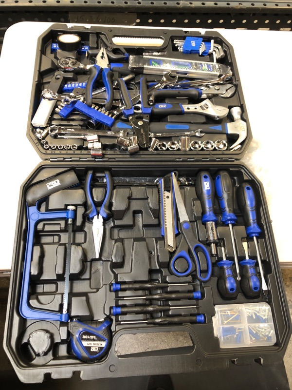 Photo 2 of 210-Piece Household Tool Kit, Prostormer General Home/Auto Repair Tool Set with Hammer, Pliers, Screwdriver Set, Wrench Socket Kit and Toolbox Storage Case - Perfect for Homeowner, Diyer, Handyman