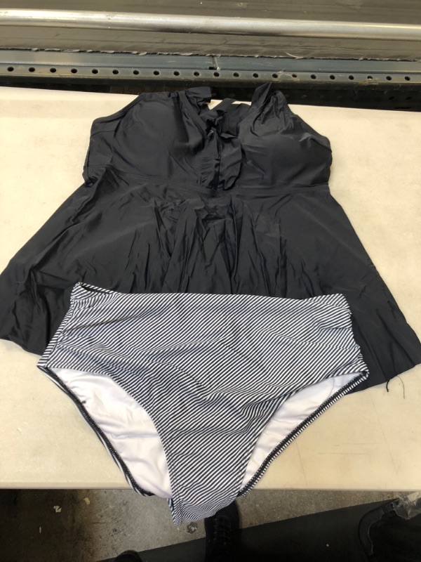 Photo 1 of 2 PIECE BLACK SWIMSUIT XL