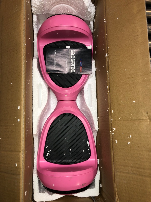 Photo 2 of Hoverstar Bluetooth Hover Board 6.5 in., Certified Two-Wheel Self Balancing Electric Scooter with LED Light, Pink