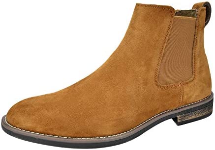 Photo 1 of Bruno Marc Men's Suede Leather Chelsea Ankle Boots
