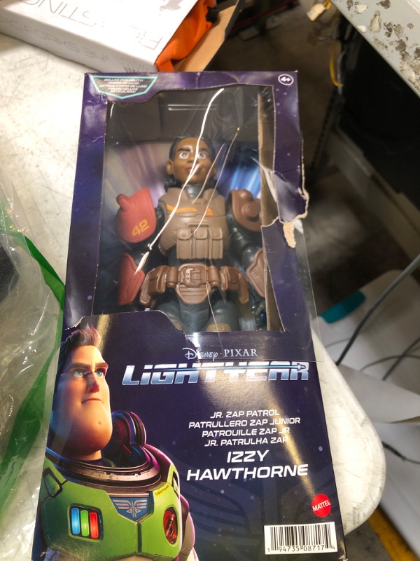 Photo 2 of Disney Pixar Lightyear Large Scale 12 Inch Scale Jr ZAP Patrol Izzy Hawthorne Action Figure, 14 Movable Joints, Movie Collectible Toy 4 Years & Up Jr. ZAP Patrol Izzy Hawthorne