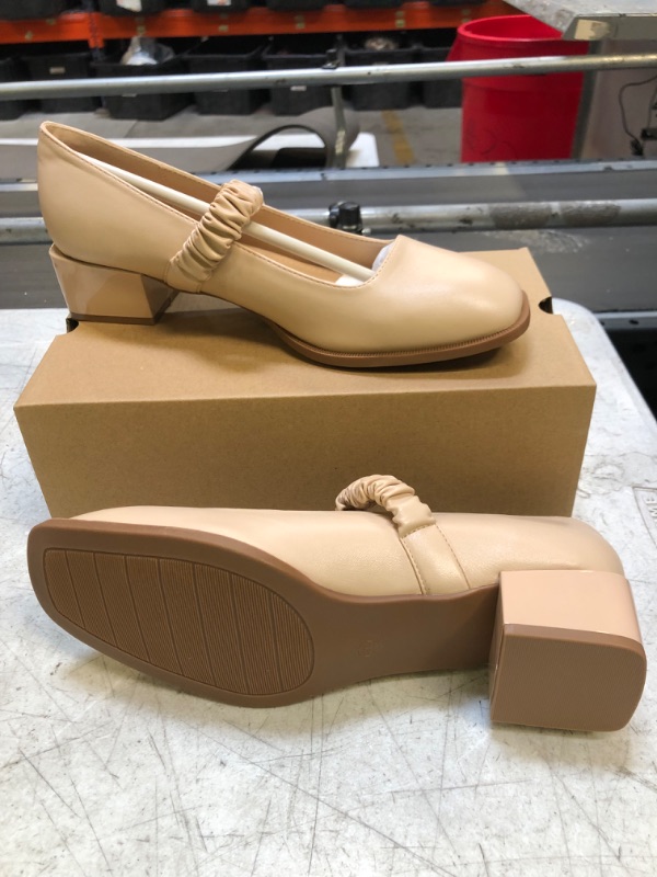 Photo 1 of ANKLE STRAP CHUNKY HEEL PUMP SHOES  SIZE 8
